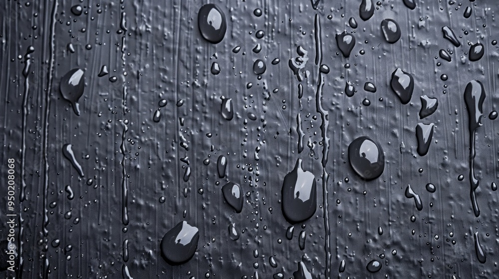 Aufkleber a wet surface with drops of water on it