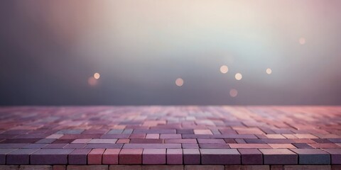 Banner with small pastel violet and pink colored tiles.