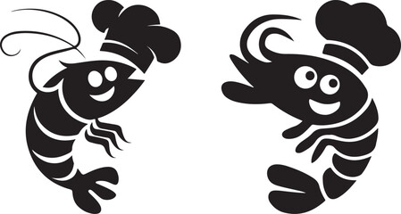 The shrimp cartoon vector
