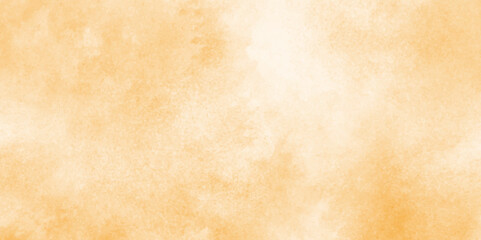 Hand painted abstract cloud texture, Paint leaks and ombre effects orange or brown watercolor, watercolor background textures with clouds and stains, Old paper texture with stains and scratches.