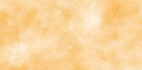 Paint leaks and ombre effects orange or brown watercolor, watercolor background textures with clouds and stains, Old paper texture with stains and scratches, Hand painted abstract cloud texture.