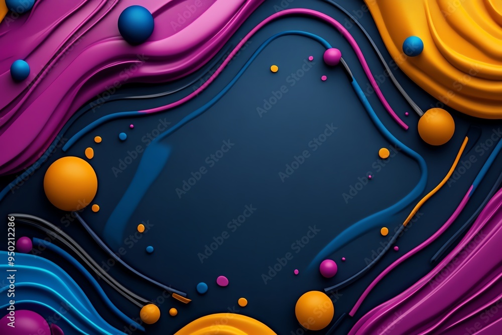 Poster 80s style pop art design with neon colors and bold shapes, captured in a photo where a pop art desig