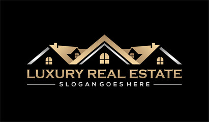 luxury real estate vector logo