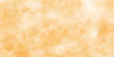 Paint leaks and ombre effects orange or brown watercolor, watercolor background textures with clouds and stains, Old paper texture with stains and scratches, Hand painted abstract cloud texture.