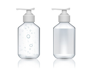 3D Sanitizer Bottle Pump Dispenser With Gel