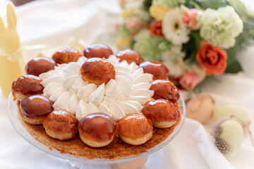 A delicious Saint-Honoré cake