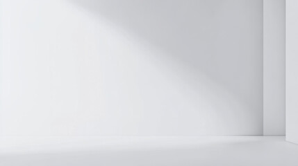 Obraz premium White Wall Corner.