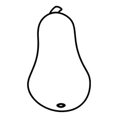Obraz premium Butternut Squash Outline
