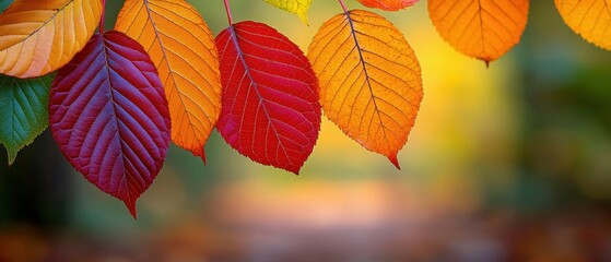 Obraz premium Autumn Leaves in a Cozy Indoor Setting.