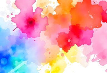 Obraz premium Abstract watercolor background with splashes.