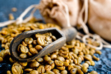 Green coffee beans