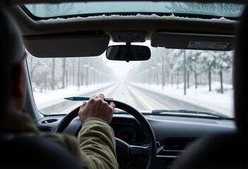 Wiping the Windshield A quick shot of the driver using a windshi