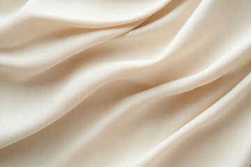 Serene Elegance: Close-Up of Minimalist Neutral Curtain with Soft Fabric and Subtle Draping, Enhancing Natural Light