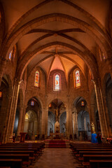 Interior of Valencia's Santa Catalina Church and Tower in the beatiful Old Town area.