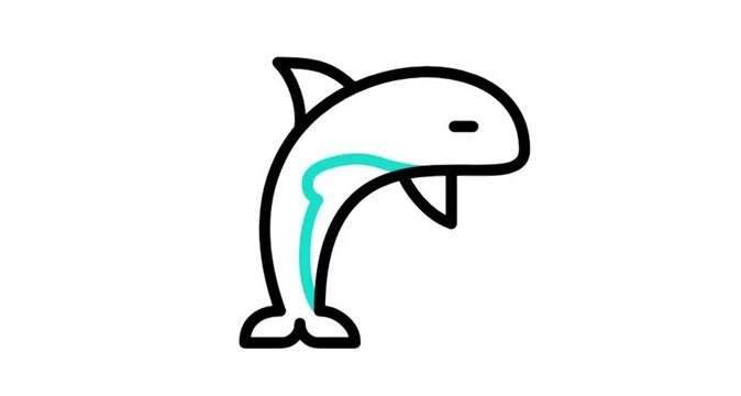 funny dolphin cartoon