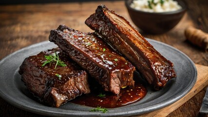 Cooked Beef Ribs