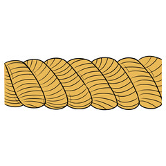 close up rope illustration hand drawn isolated vector