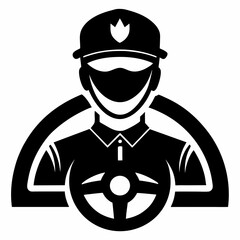 Driver Black silhouette