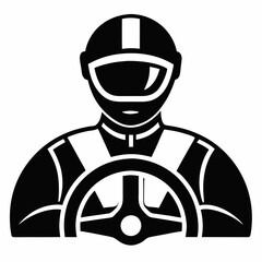 Driver Black silhouette