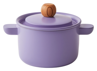PNG Purple ceramic pot with lid