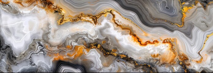 Fototapeta premium Abstract Marble Texture with Golden Veins
