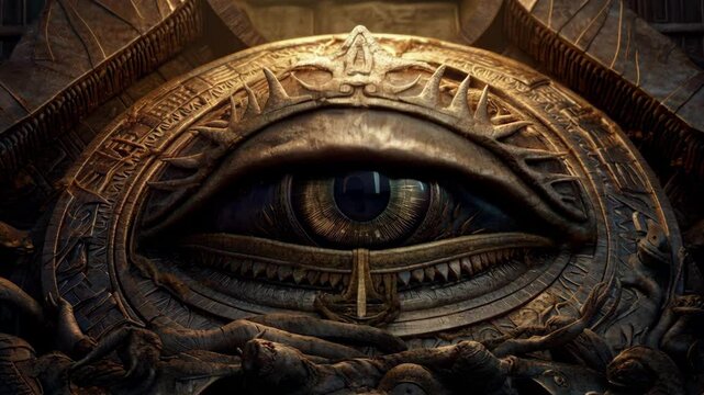 Abstract masonic all-seeing eye