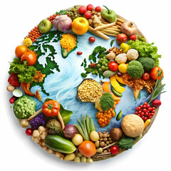 world food day on white background