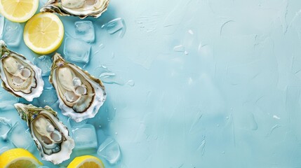 Oysters and Lemons on Ice