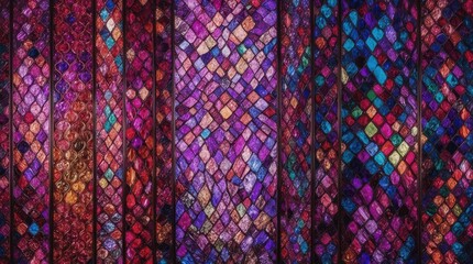 Modern Stained Glass Texture for Contemporary Art Objects Background