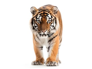 Fototapeta premium bengal tiger isolated on white