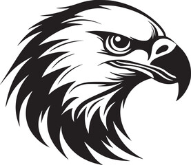 Fototapeta premium Eagle head Logo vector illustration, Mighty Eagle Majestic Freedom Symbol
