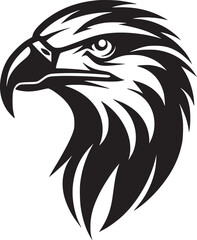 Obraz premium Eagle head Logo vector illustration, Mighty Eagle Majestic Freedom Symbol
