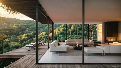 Fototapeta premium modern living room