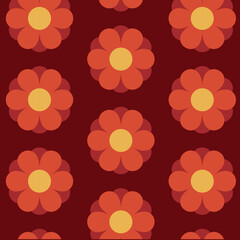 70s retro vintage Mid Century Modern Seamless Pattern