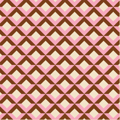 70's Retro Seamless Pattern. 60s and 70s Aesthetic Style. 