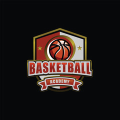 Basketball club academy sport logo design