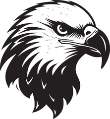 Obraz premium Eagle head Logo vector illustration, Mighty Eagle Majestic Freedom Symbol