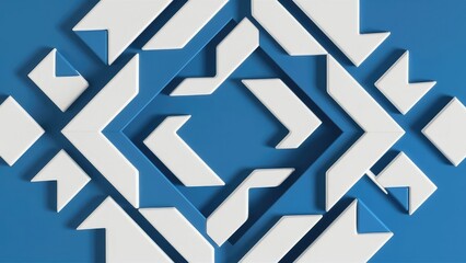 a vivid abstract painting featuring a deep blue background