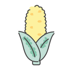 とうもろこし　イラスト