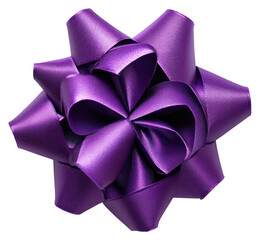 PNG Elegant purple gift bow