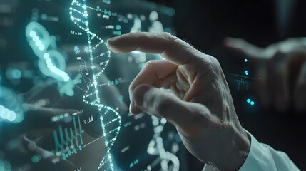 Futuristic Researcher Developing Cutting Edge Wearable Health Monitoring Technology for Real Time Data Analytics and Breakthrough Medical Discoveries