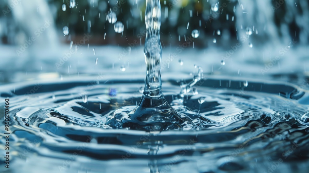 Aufkleber close up view of water droplets background ideal for presentation templates and slides