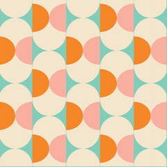 50s Mid Century Modern Seamless Pattern