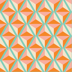 50s Mid Century Modern Seamless Pattern