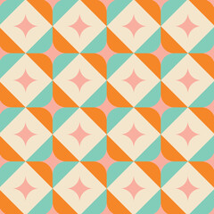 50s Mid Century Modern Seamless Pattern