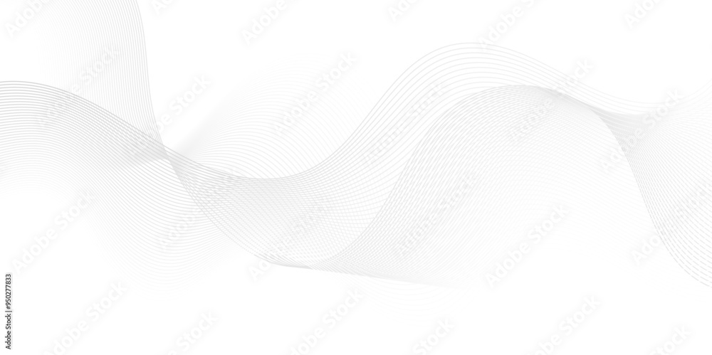 Fototapete digital wave line modern carve blend stripe line flowing futuristic technology white line glowing el