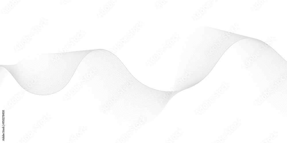 Fototapete abstract vector technology flow grid blend curve wave line digital isolated energy, music dynamic gr