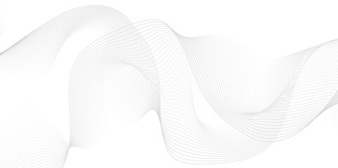 Vector white digital wave modern carve blend stripe line flowing technology white line glowing element moving creative concept science technology crate for thin texture vector background.