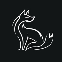 Playful Minimalist White Cat Face Illustration Mobile Wallpaper