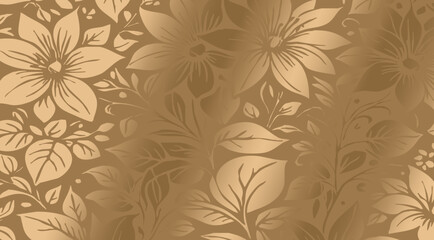 Luxurious golden botanical background. Printable wallpapers, covers, wall art, greeting card, wedding cards, invitations.